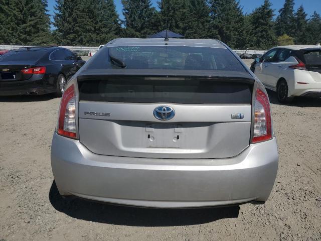 JTDKN3DUXD0347639 - 2013 TOYOTA PRIUS SILVER photo 6