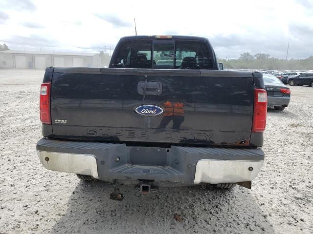 1FTWX31R98EB72076 - 2008 FORD F350 SRW SUPER DUTY BLACK photo 6