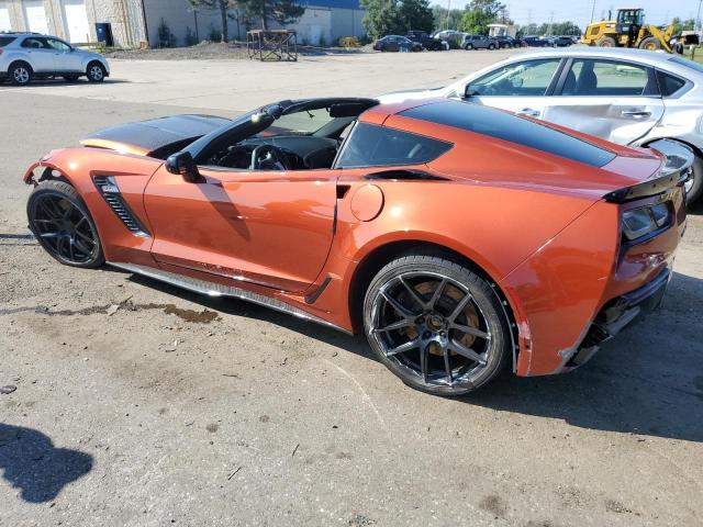 1G1YT2D60F5607153 - 2015 CHEVROLET CORVETTE Z06 3LZ ORANGE photo 2