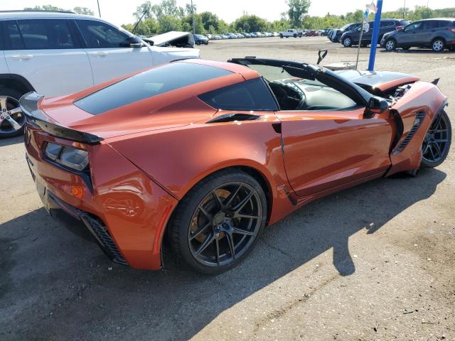 1G1YT2D60F5607153 - 2015 CHEVROLET CORVETTE Z06 3LZ ORANGE photo 3