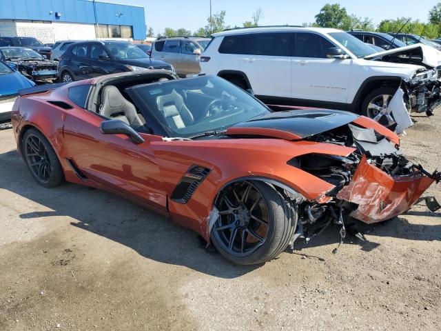 1G1YT2D60F5607153 - 2015 CHEVROLET CORVETTE Z06 3LZ ORANGE photo 4