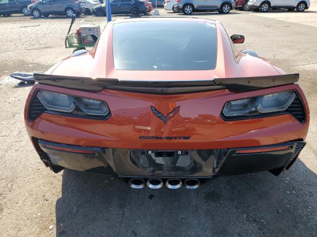 1G1YT2D60F5607153 - 2015 CHEVROLET CORVETTE Z06 3LZ ORANGE photo 6