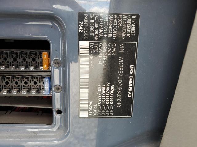 WD3PE7CD2JP637840 - 2018 MERCEDES-BENZ SPRINTER 2500 Grau Foto 13