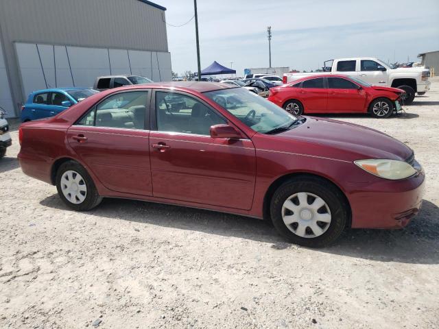 4T1BE32K92U556552 - 2002 TOYOTA CAMRY LE RED photo 4