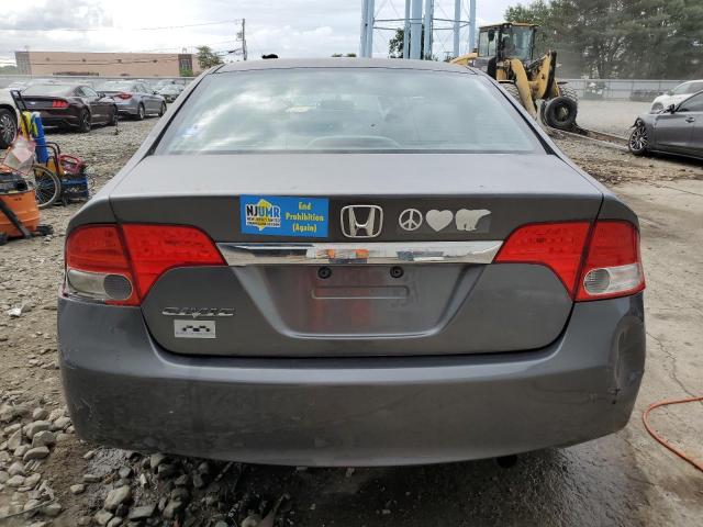 2HGFA168X9H536118 - 2009 HONDA CIVIC EX GRAY photo 6