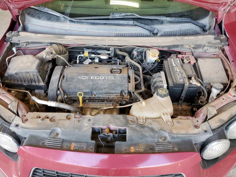 1G1JC6SHXE4132404 - 2014 CHEVROLET SONIC LT 栗色 照片 12