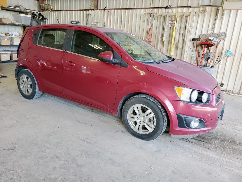 1G1JC6SHXE4132404 - 2014 CHEVROLET SONIC LT 栗色 照片 4