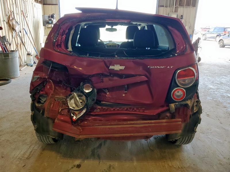 1G1JC6SHXE4132404 - 2014 CHEVROLET SONIC LT 栗色 照片 6