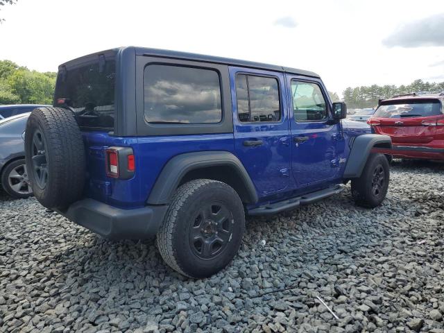 1C4HJXDG9KW675443 - 2019 JEEP WRANGLER U SPORT Синий фото 3