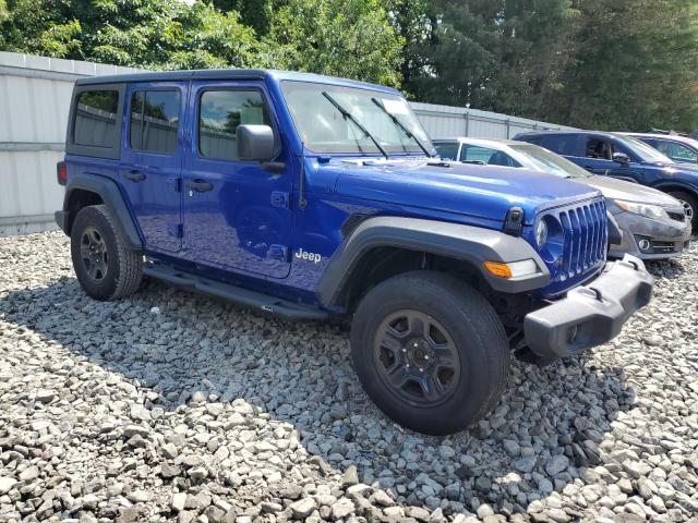 1C4HJXDG9KW675443 - 2019 JEEP WRANGLER U SPORT Синий фото 4