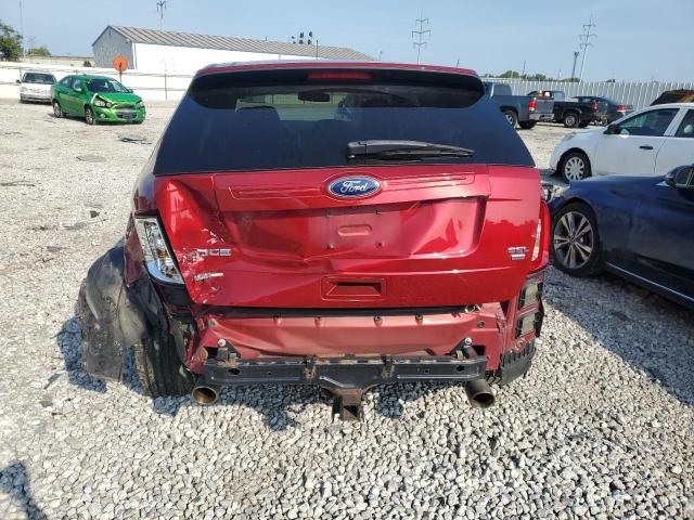 2FMDK4JC2DBC45152 - 2013 FORD EDGE SEL RED photo 6