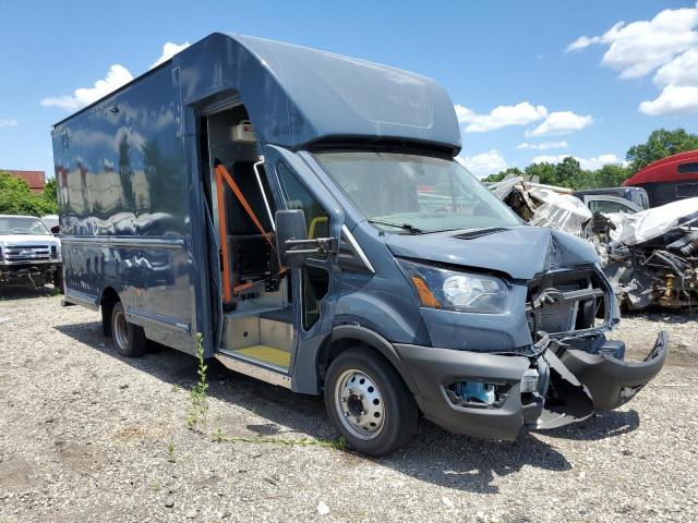 1FDDF6P84MKA55491 - 2021 FORD TRANSIT T-350 HD BLUE photo 4