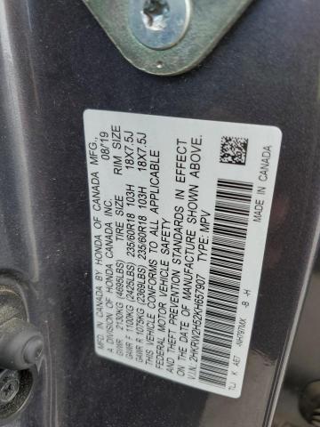 2HKRW2H52KH657907 - 2019 HONDA CR-V EX Grafito foto 13