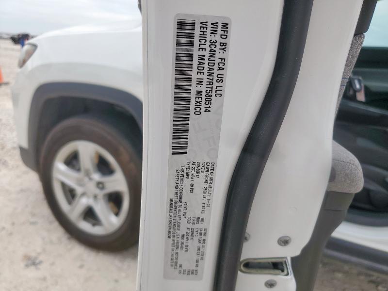3C4NJDAN7RT580514 - 2024 JEEP COMPASS SPORT Beyaz fotoğraf 13