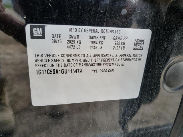 1G11C5SA1GU113479 - 2016 CHEVROLET MALIBU LIM LT 黑色 照片 13