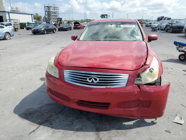 JNKBV61E37M724144 - 2007 INFINITI G35 RED photo 5