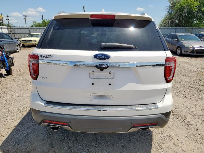 1FM5K7D84JGC54114 - 2018 FORD EXPLORER XLT Blanco foto 6