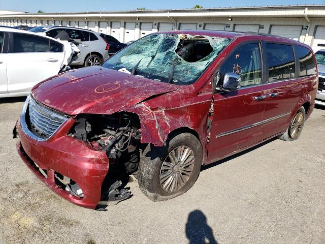 2C4RC1CG7ER195587 - 2014 CHRYSLER TOWN & COU TOURING L BROWN photo 1