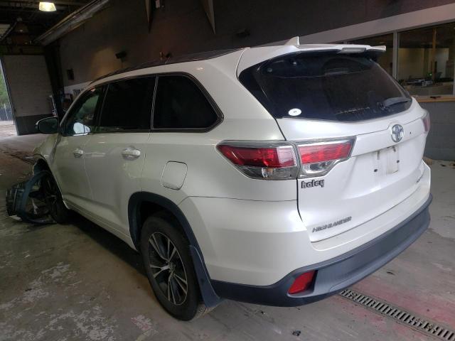 5TDJKRFH9GS342442 - 2016 TOYOTA HIGHLANDER XLE Ağ foto 2