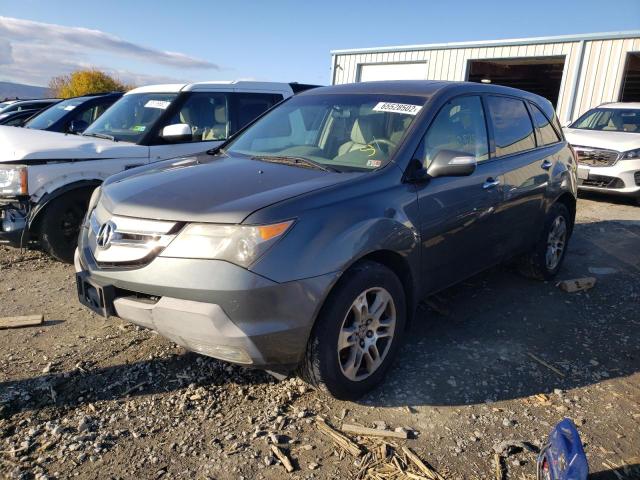 2HNYD28417H546462 - 2007 ACURA MDX TECHNOLOGY CHARCOAL photo 2