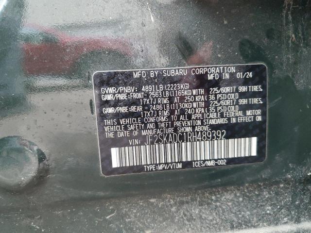 JF2SKADC1RH489392 - 2024 SUBARU FORESTER PREMIUM GREEN photo 13