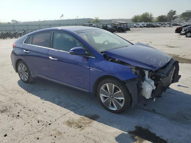 KMHC05LC2KU117439 - 2019 HYUNDAI IONIQ LIMITED BLUE photo 4