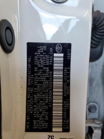 4T1DBADK1SU014316 - 2025 TOYOTA CAMRY XSE 白色 照片 12