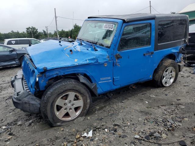 1C4AJWAG1CL154414 - 2012 JEEP WRANGLER SPORT BLUE photo 1