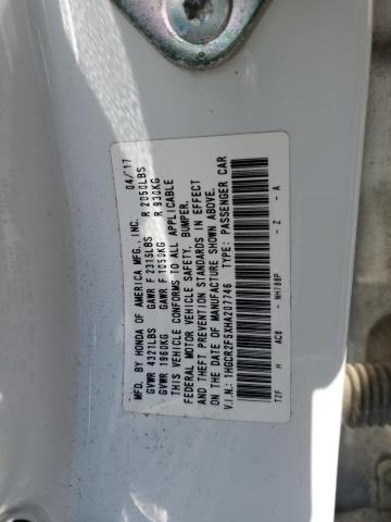 1HGCR2F5XHA207746 - 2017 HONDA ACCORD SPORT WHITE photo 12