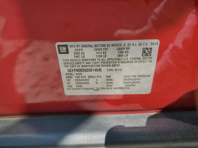 3GYFNDE30DS614545 - 2013 CADILLAC SRX PERFORMANCE COLLECTION Czerwony zdjęcie 12