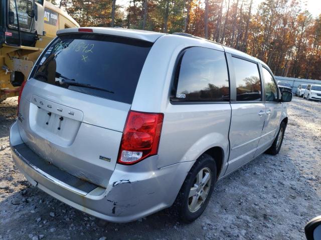 2D4RN3DG0BR755906 - 2011 DODGE CARAVAN MAINSTREET SILVER photo 4