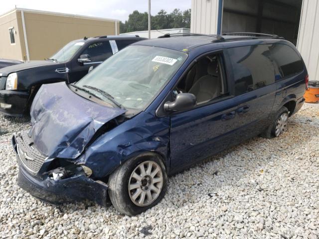 2C8GP74L13R123757 - 2003 CHRYSLER TOWN & COU EX BLUE photo 1