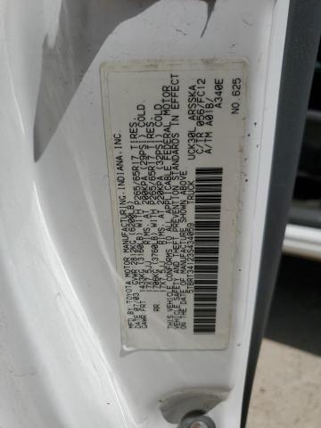 5TBRT34123S434059 - 2003 TOYOTA TUNDRA ACCESS CAB SR5 WHITE photo 12