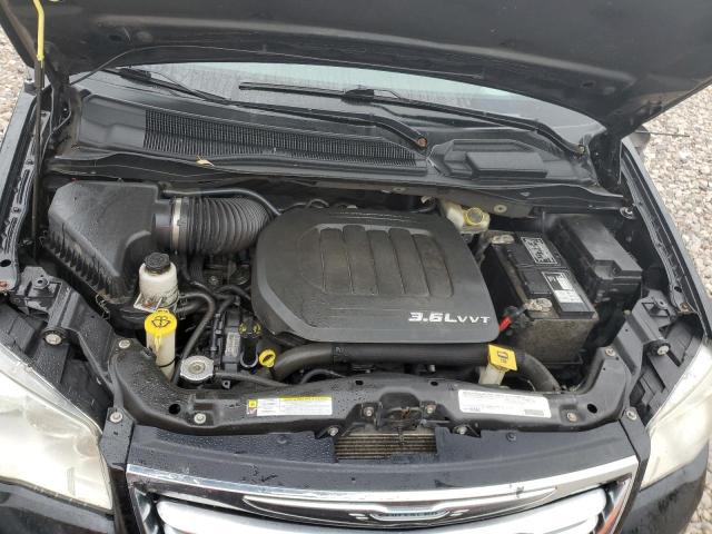 2C4RC1CG9CR382987 - 2012 CHRYSLER TOWN & COU TOURING L BLACK photo 12