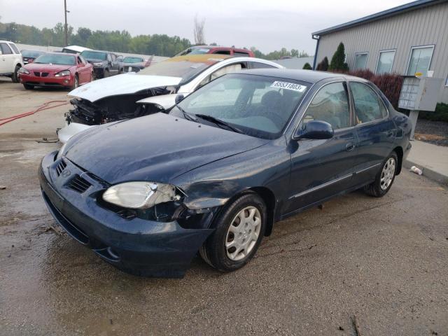 KMHJF35F0YU946794 - 2000 HYUNDAI ELANTRA GLS BLUE photo 1