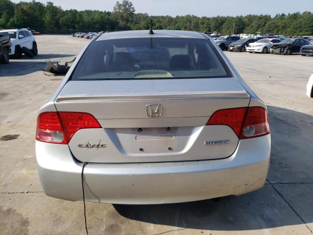 JHMFA36218S024968 - 2008 HONDA CIVIC HYBRID GRAY photo 6