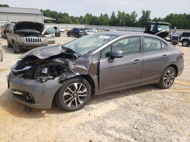 2HGFB2F9XDH513636 - 2013 HONDA CIVIC EXL ნაცრისფერი ფოტო 1