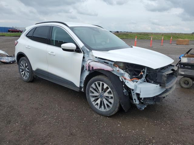 1FMCU9DZ0MUA71305 - 2021 FORD ESCAPE TITANIUM WHITE photo 4