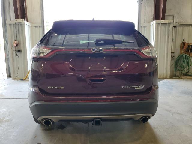 2FMPK4K99HBC67509 - 2017 FORD EDGE TITANIUM BURGUNDY photo 6