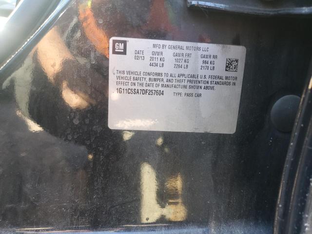 1G11C5SA7DF257604 - 2013 CHEVROLET MALIBU 1LT 黑色 照片 12