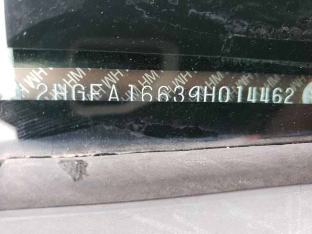 2HGFA16639H014462 - 2009 HONDA CIVIC LX-S أسود صورة 13