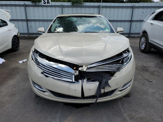 3LN6L2LU0ER819119 - 2014 LINCOLN MKZ HYBRID BEIGE photo 5