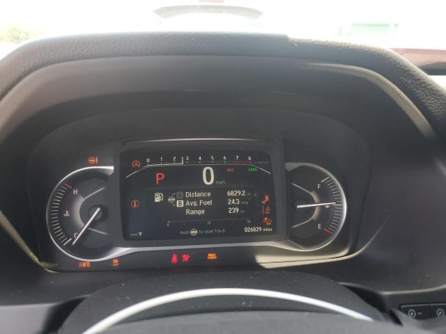 5FNYF8H53PB006144 - 2023 HONDA PASSPORT EXL RED photo 9