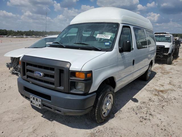 1FTNE14W98DB13722 - 2008 FORD ECONOLINE E150 VAN WHITE photo 1