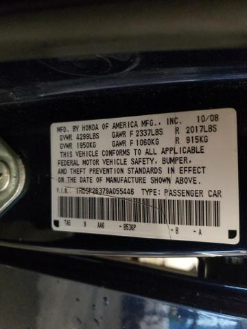 1HGCP26379A055446 - 2009 HONDA ACCORD LX BLUE photo 12