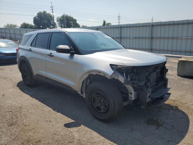 1FM5K8AB5LGC62960 - 2020 FORD EXPLORER POLICE INTERCEPTOR SILVER photo 4