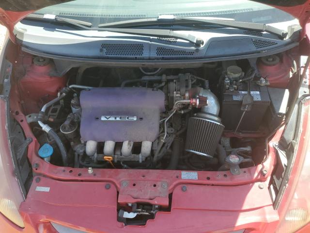 JHMGD38607S029430 - 2007 HONDA FIT S RED photo 11