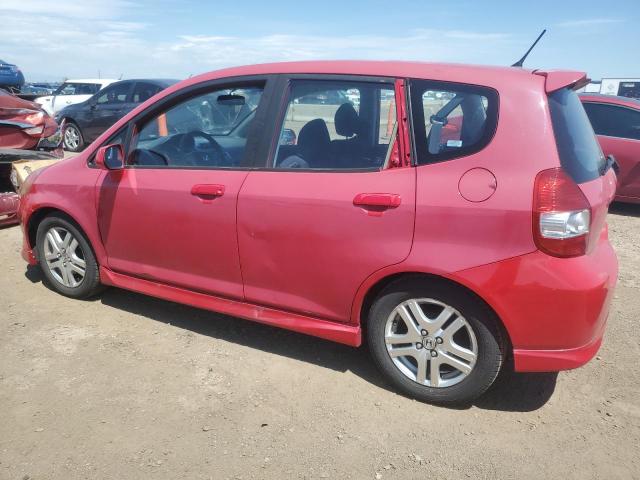 JHMGD38607S029430 - 2007 HONDA FIT S RED photo 2
