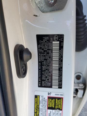 2T1BU4EE0DC127464 - 2013 TOYOTA CAMRY BASE 白色 照片 12