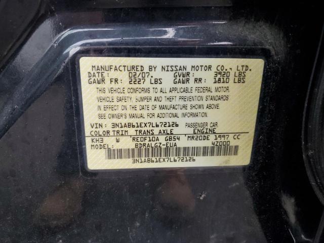 3N1AB61EX7L672126 - 2007 NISSAN SENTRA 2.0 BLACK photo 12